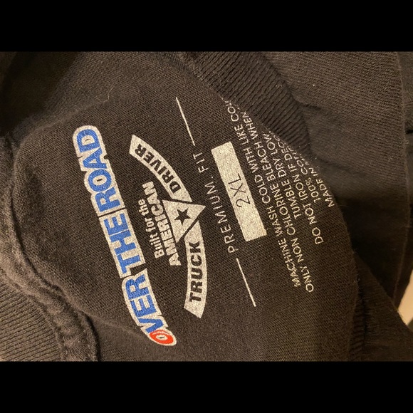 Vintage Y2K Road Tripping Trucker Been There Done That US American Black Tee - Picture 5 of 5